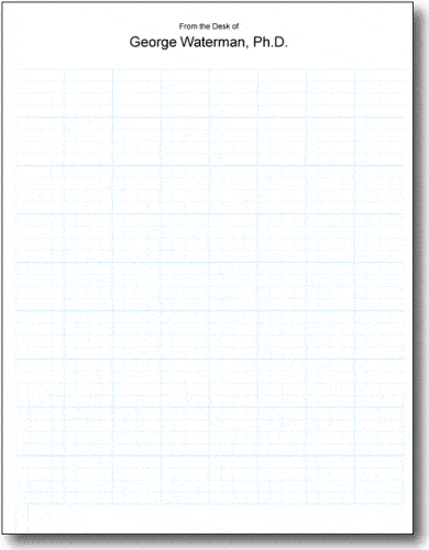 4x4 Graph Paper Pads, Letter size 100 sheets