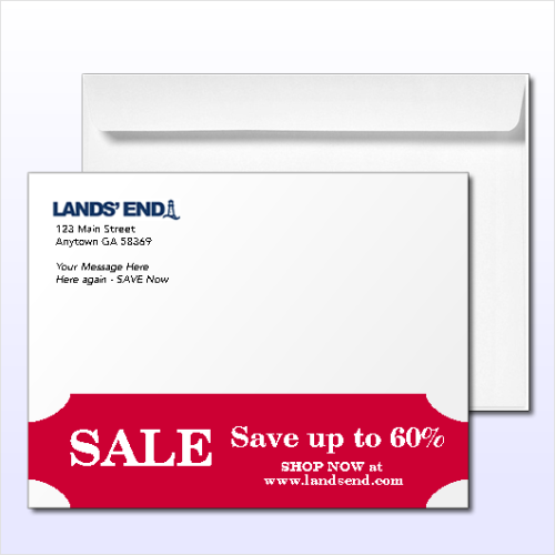 6x9 Booklet Envelopes with heavy ink coverage