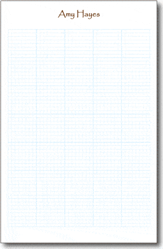 8x8 Graph Paper Pads Half Size