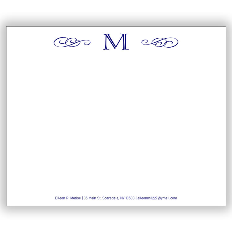 Ropyal Initials Chunky Notepads, 230 sheets/pad