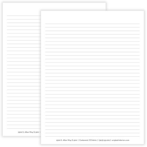 Custom Loose Leaf Paper, 200 sheets/pack, 8.5 x 11