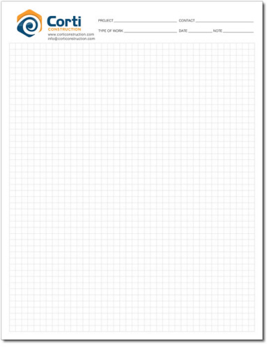 30 Sheets, Grid Paper, Letter Size TS