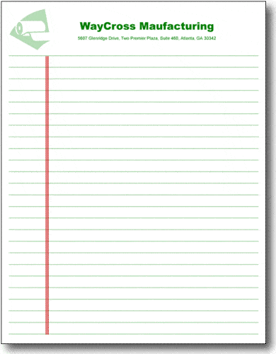 Legal Pads - Notepad Binding, 100 sheets. 8.5 x 11