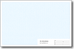 GeekNavy Isometric Grid Graphing Paper Pad, 11 x 17 Portrait - GeekNavy